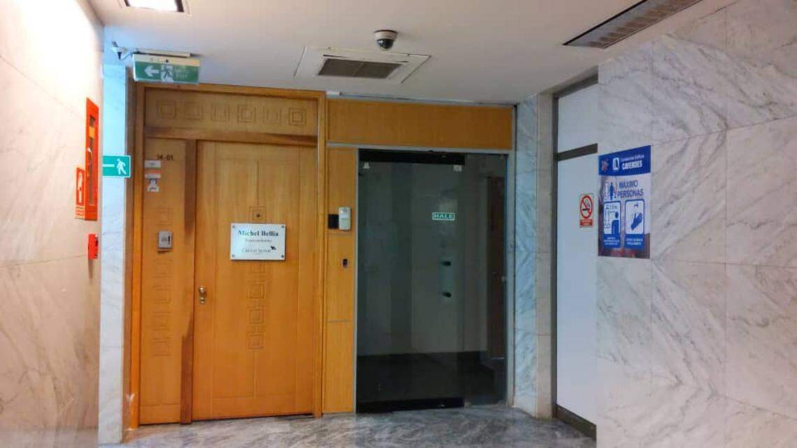 The once-bustling office of Credit Suisse in Caracas, now gone.