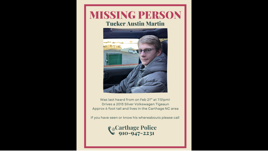 The online flyer relatives of Austin Tucker Martin posted Sunday morning before the announcement of the shooting at Mar-A-Lago.