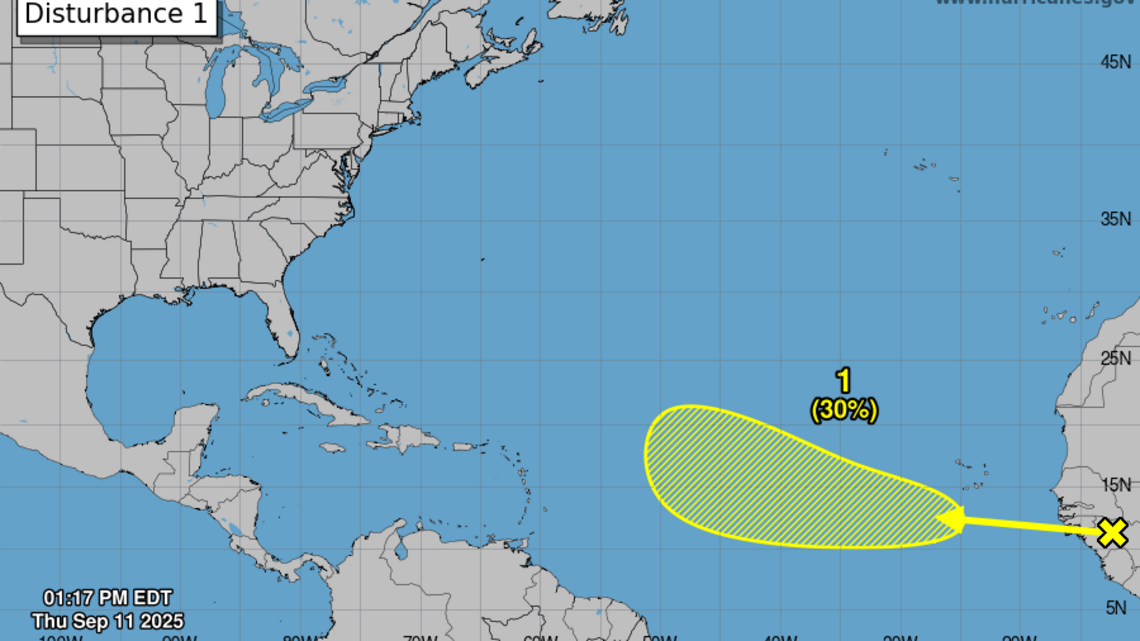 Forecasters watching new tropical wave soon to enter the Atlantic