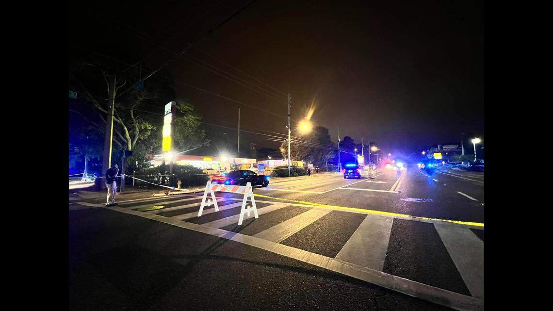 One person is dead, eight were wounded and three were jailed after “dozens and dozens of shots” were fired near the Florida State University campus in Tallahassee, police say.