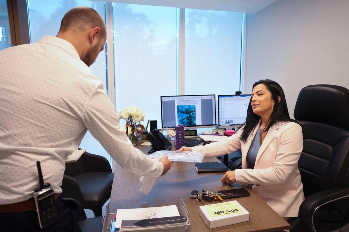 Damaris Cabrera, general manager of the Portofino Tower, says, ‘It’s one hour to come to Miami Beach from the mainland if you’re lucky. For sure it’s one hour and 30 minutes to go back home. If you can reduce that travel time it increases their quality of life.’