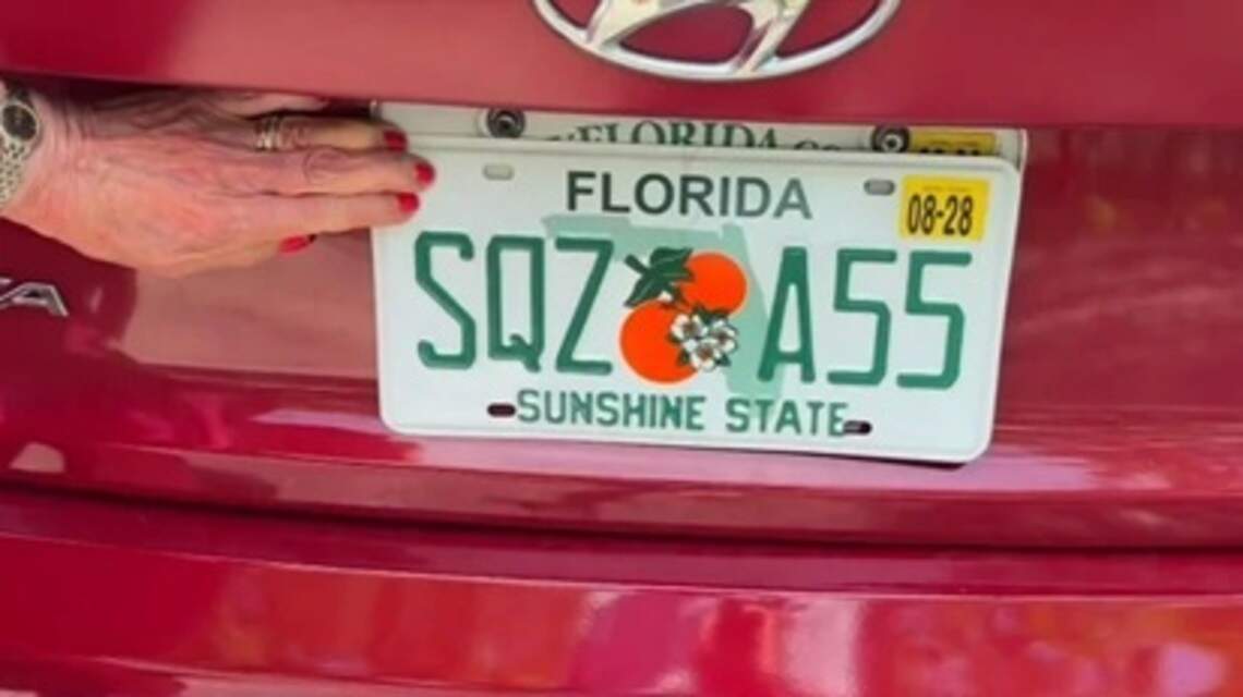 A sight to behold. Pompano Beach woman gets racy license plate she didn’t ask for