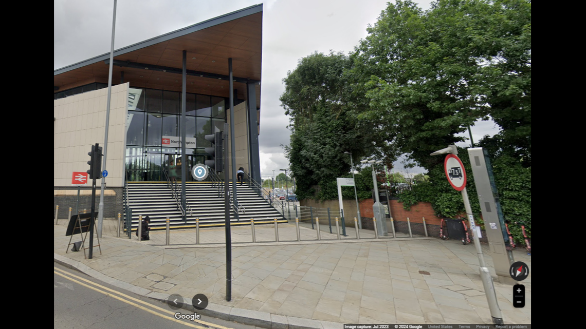 At a train station in England, a parking lot redevelopment project revealed pieces of a medieval castle.