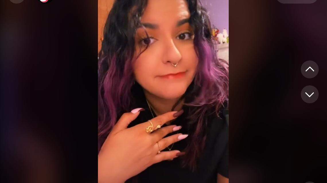 Hialeah’s Christina Hernandez, 27, pictured here on TikTok, is accused of possessing child porn.