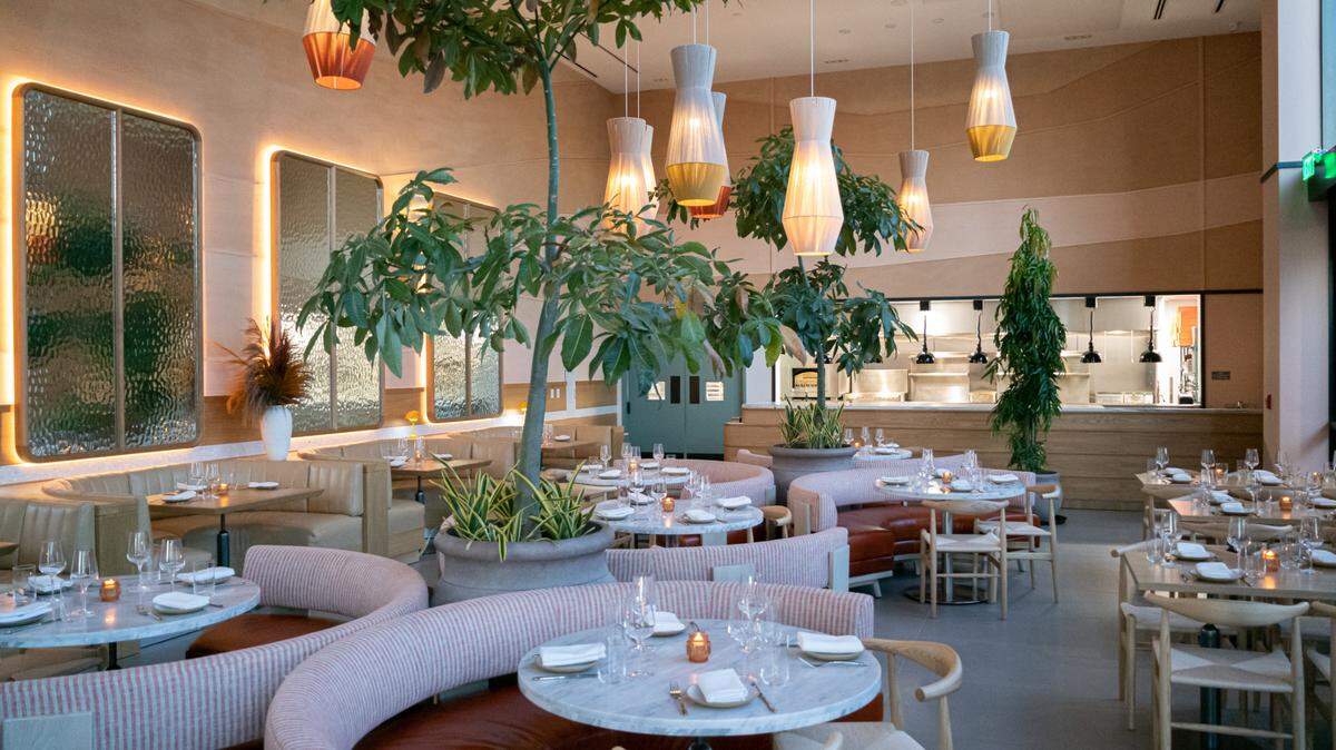Inside MaryGold, chef Brad Kilgore’s new restaurant inside the Arlo Wynwood, the first hotel in Miami’s arts neighborhood.