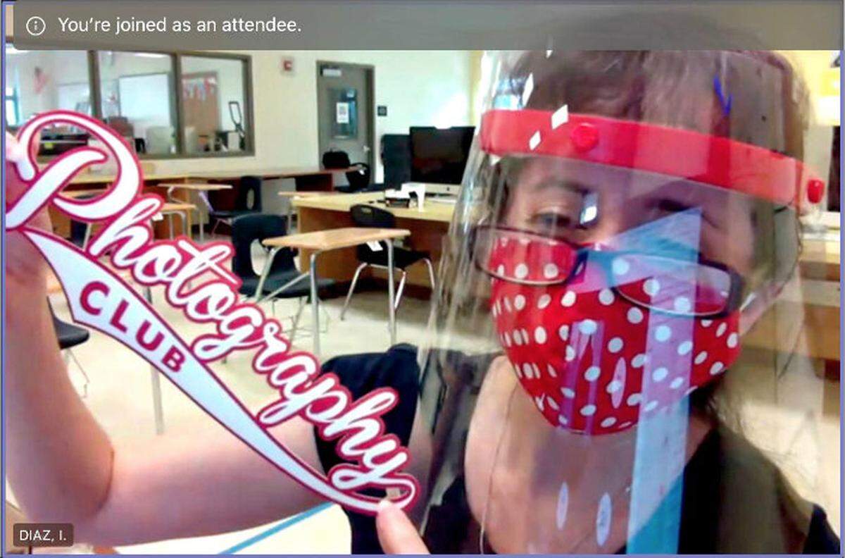 Idania Diaz, the yearbook adviser who oversees Miami Senior High’s yearbook, called MIAHI.