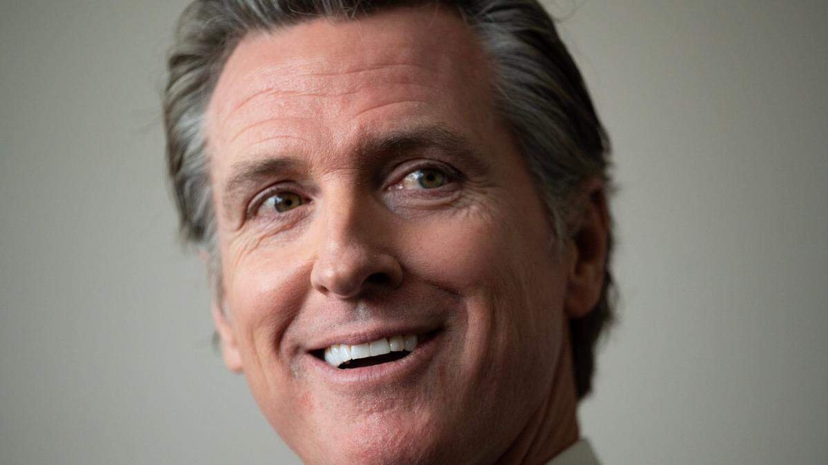 California Gov. Gavin Newsom spoke about the state’s investments in education transformation and community schools while visiting Encino High School in Sacramento on Feb. 16, 2023.