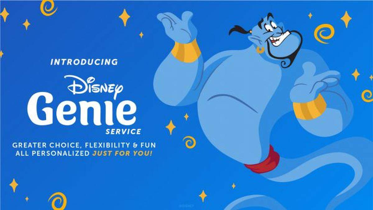 The Disney Genie service app introduced on Aug. 18, 2021.