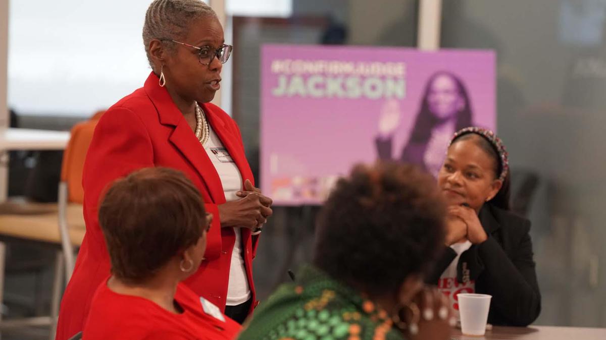 A group of Black women attorneys came together Monday at a watch party in Opa-locka to support the nomination of federal Judge Ketanji Brown Jackson to the U.S. Supreme Court.