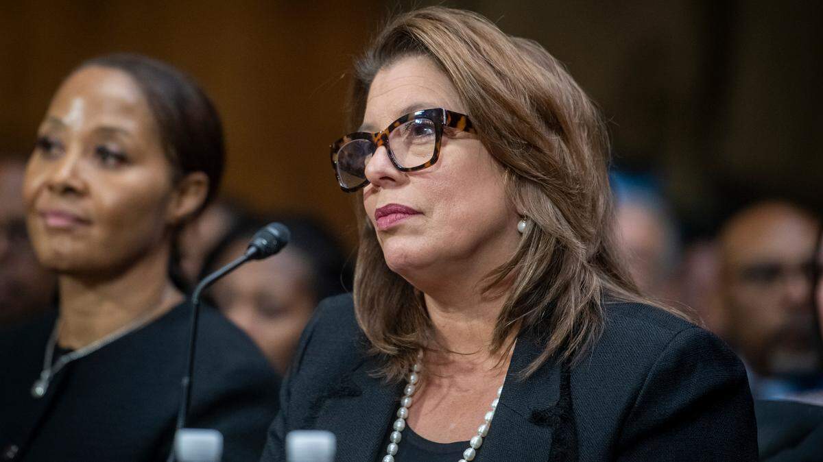 Jacqueline Becerra appears before a Senate Committee on the Judiciary hearing for her nomination to be a U.S. District Judge for the Southern District of Florida, in the Dirksen Senate Office Building in Washington, DC, Wednesday, November 29, 2023. The Senate confirmed her nomination on Tuesday, Feb. 27, 2024.