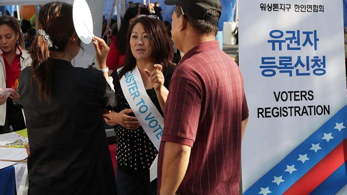 Both major political parties are courting Asian-American voters in the run-up to the November presidential election.