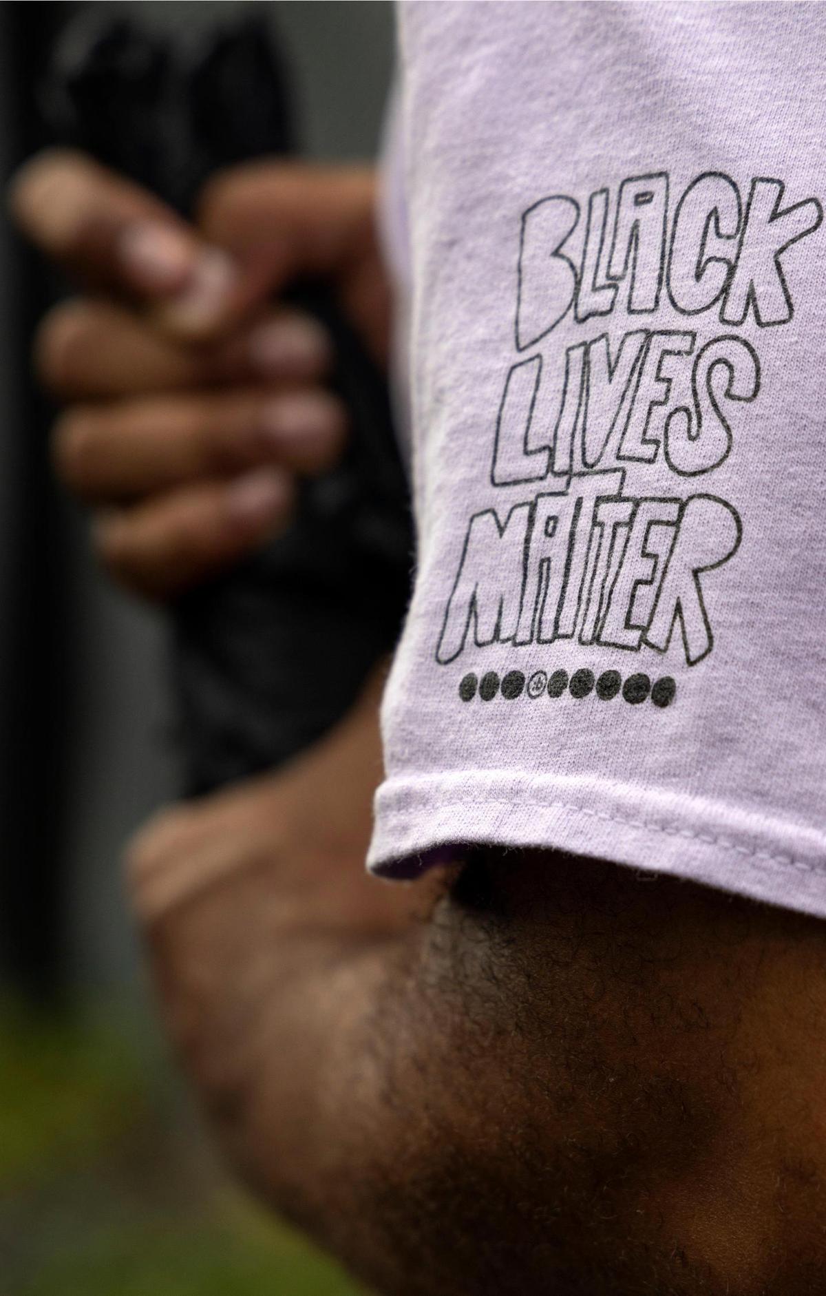 Everton Allen, owner of 3o5 Brand, wears his apparel inside Red Rooster in Miami’s historic Overtown neighborhood on Thursday, August 12, 2021.