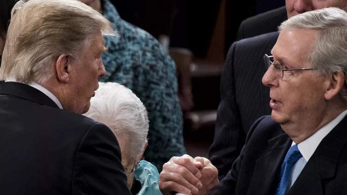 President Trump and Sen. Mitch McConnell seek to fast-track the confirmation of a new Supreme Court justice.
