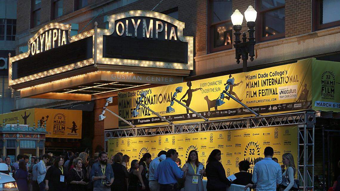 Fans lined up at the Olympia Theater in downtown Miami for the opening of the 32nd Miami International Film Festival in 2015.