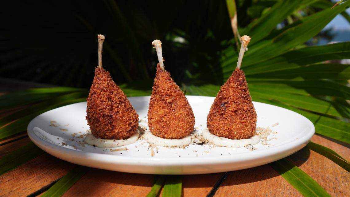 Amara’s chicken and mushroom croquette are Miami Spice favorites.