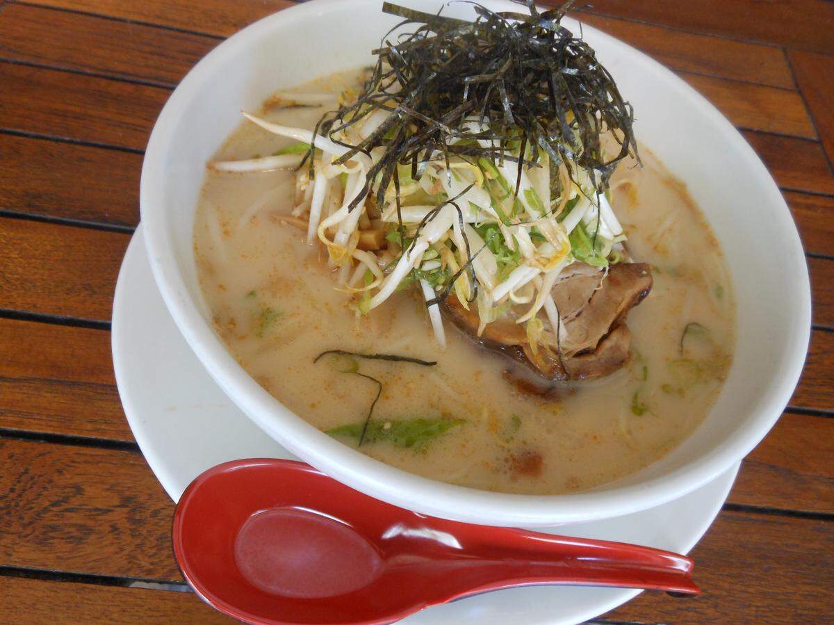 Pork bone broth ramen at Shigemi Japanese