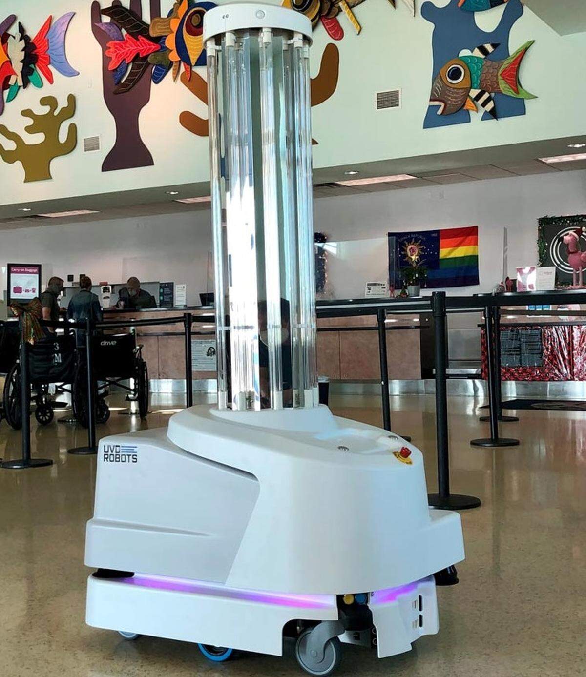 This robot will disinfect the Key West International Airport starting in December 2020.