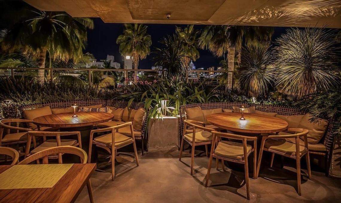 The view from Mila restaurant just off Lincoln Road in Miami Beach.