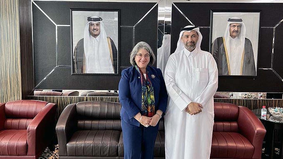 During her free trip to Qatar, Mayor Daniella Levine Cava tweeted a photo of her visit to the Ministry of Municipality. Courtesy of the Ministry of Municipality, Qatar