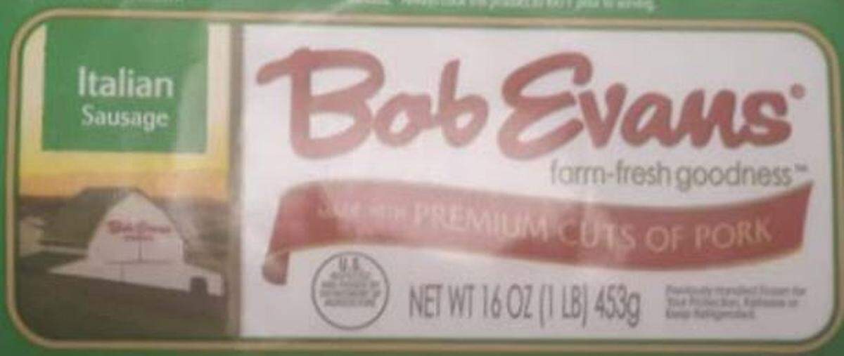 Bob Evans Italian Sausage, 1-pound chub label