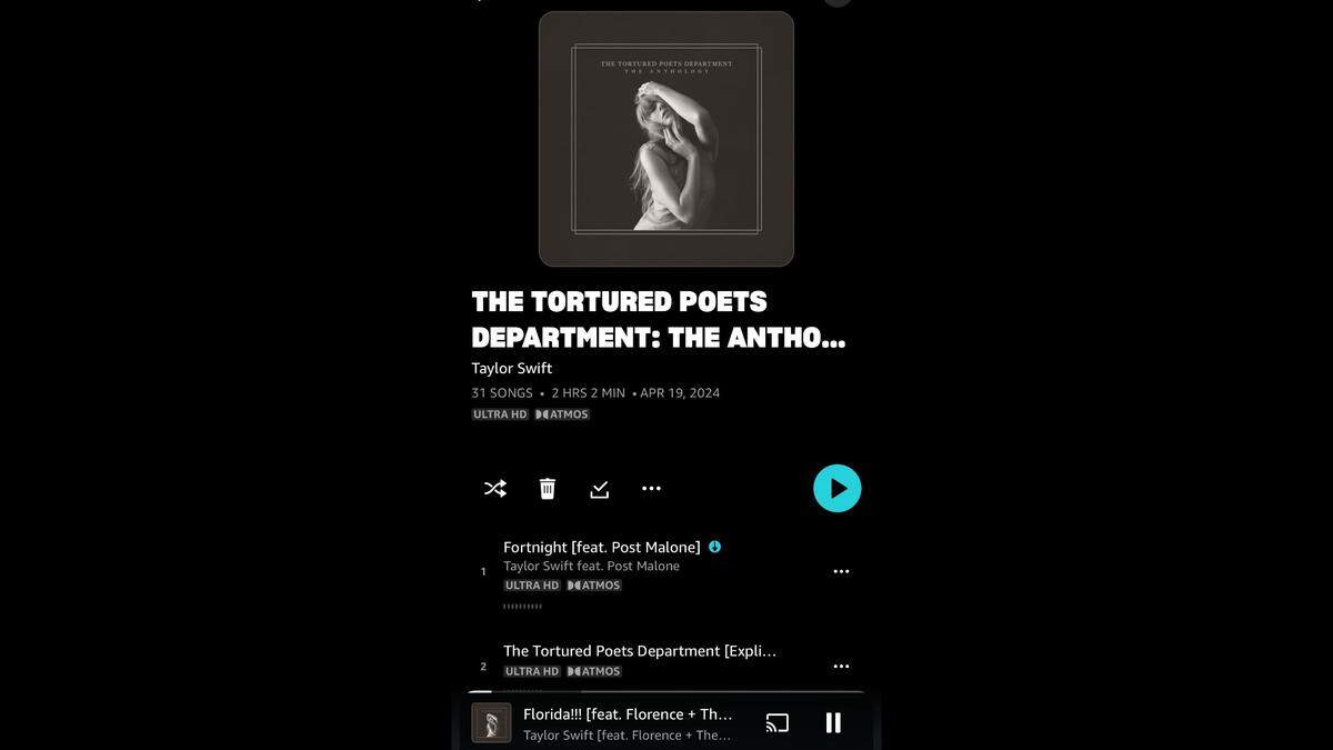 Taylor Swift dropped a “surprise” double album, 31-track, two hour version of her new album, “The Tortured Poets Department” on April 19, 2024. The eighth track, “Florida!!!”, could be a hit with the state’s tourism board: “I need to forget, so take me to Florida,” she sings.