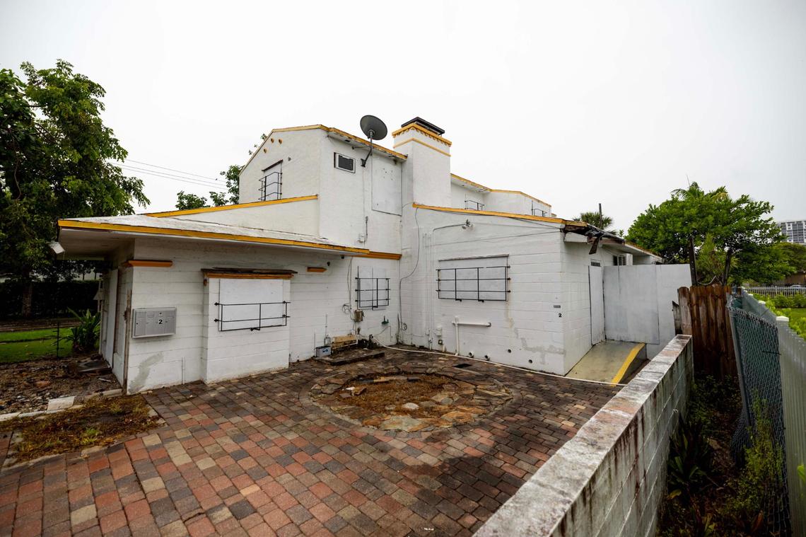 The back 1800 Michigan Ave located within Historic Palm View Neighborhood on Monday, July 14, 2025, in Miami Beach, Fla.