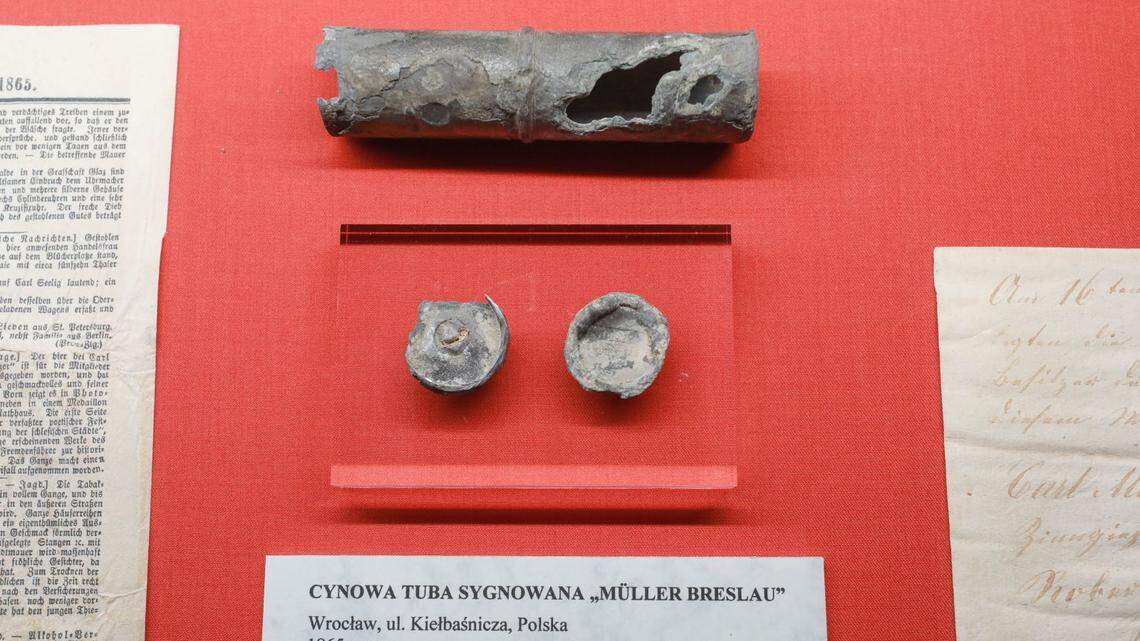 The metal cylinder sat in a museum for decades before it was finally opened.