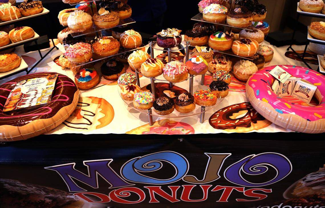 Mojo Donuts is one of Hard Rock Stadium’s new food vendors, showcased here on Tuesday, Aug. 7, 2018.
