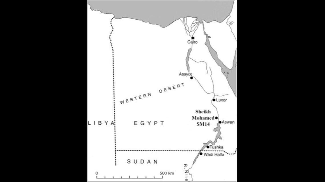 The tombs were found at site Sheikh Mohammed, near the city of Aswan in southern Egypt.