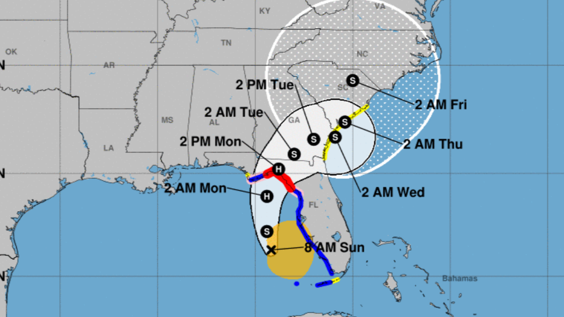 Tropical Storm Debby brings hurricane watches and warnings to Florida — but not Miami