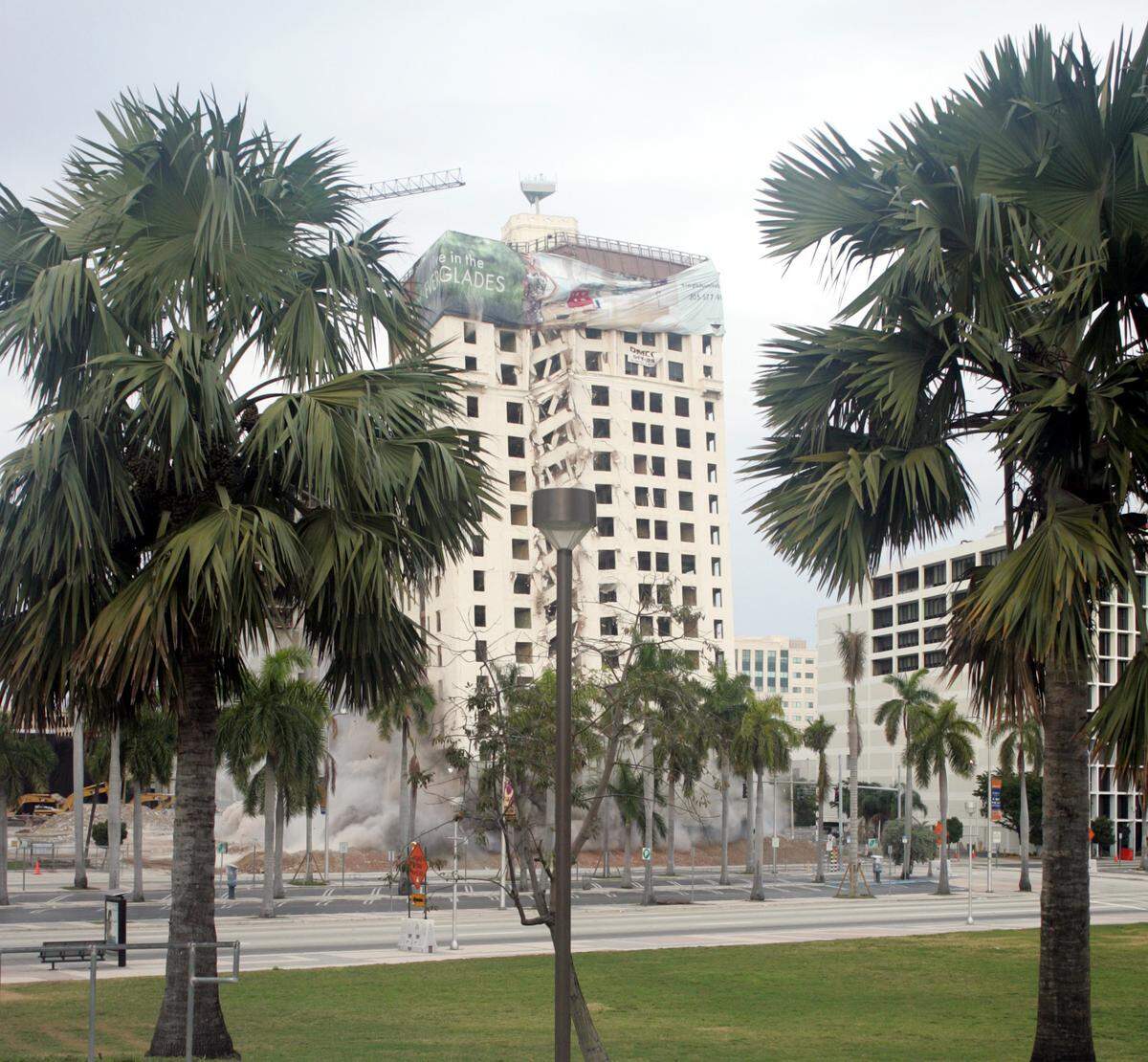 The 17-story Everglades Hotel in downtown Miami was demolished in 2005. Going ...