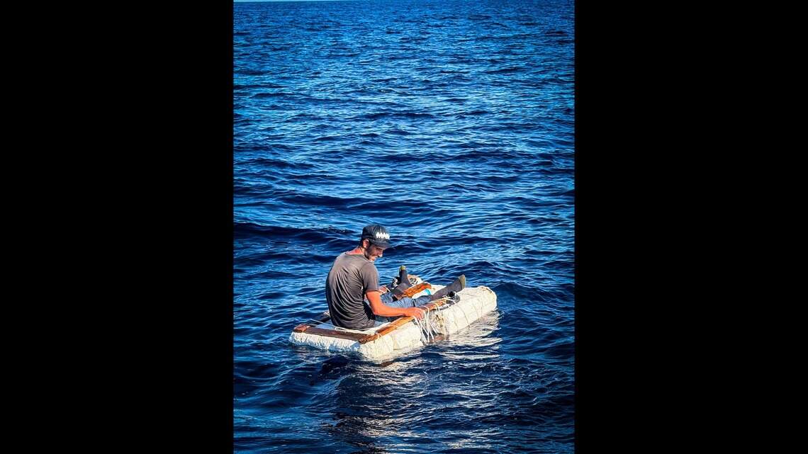 Cuban migrant found on tiny foam homemade raft off Key Biscayne, feds say
