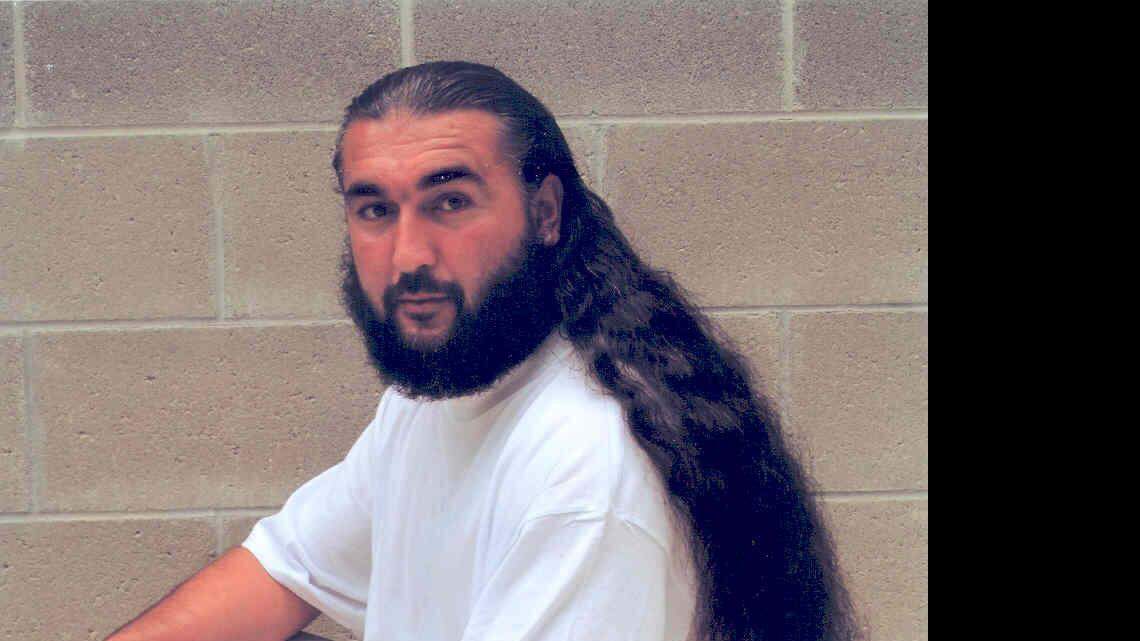 Umar Abdulayev of Tajikistan, posing for a photo at Guantanamo, taken by the International Committee for the Red Cross