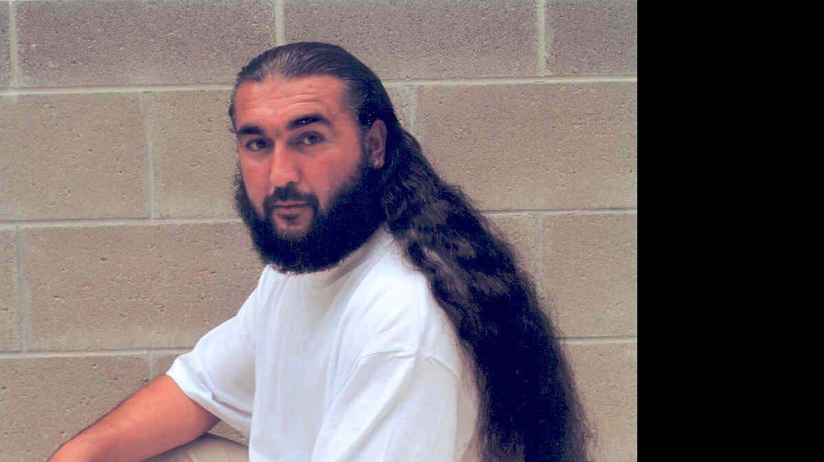 Umar Abdulayev of Tajikistan, posing for a photo at Guantanamo, taken by the International Committee for the Red Cross
