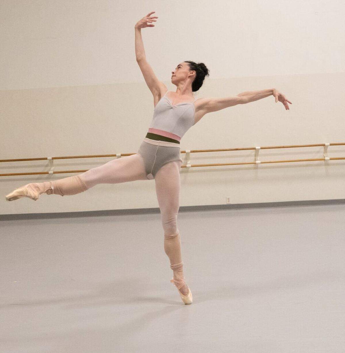 Adrienne Carter in rehearsal for “Heatscape,” choreographed by Justin Peck.