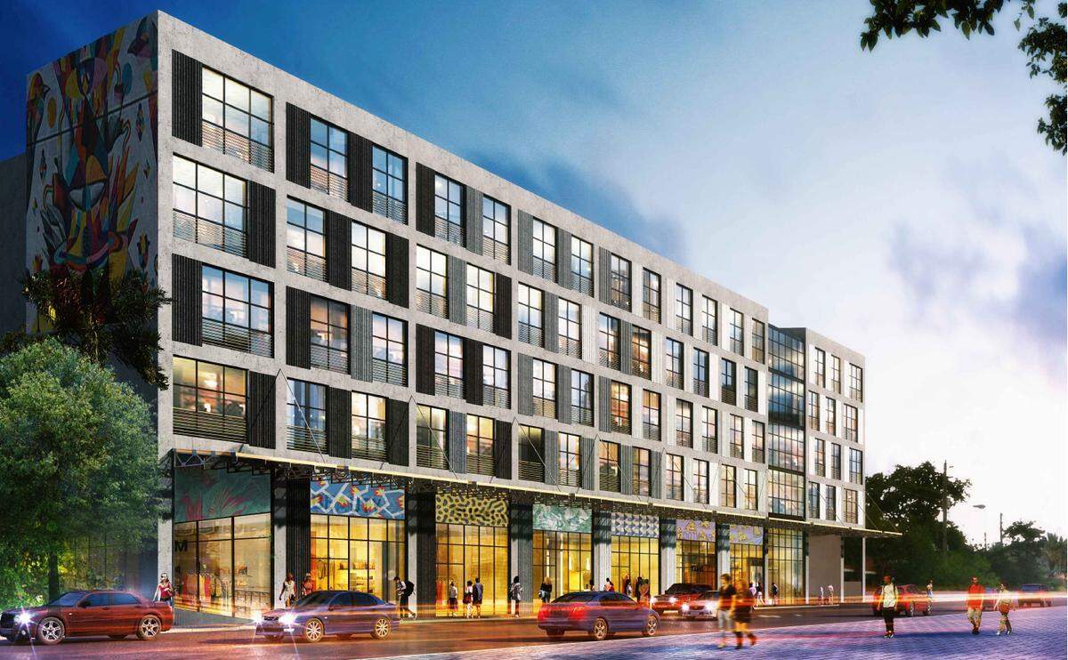 Artist rendering of Wynwood 26, which will be composed of 172 micro-unit apartments ranging in size from 400 to 900 square feet. Rents will go from $1,400 to $2,800. Groundbreaking for the building, which will be located at 51 NW 26th St., is scheduled to take place this month.
