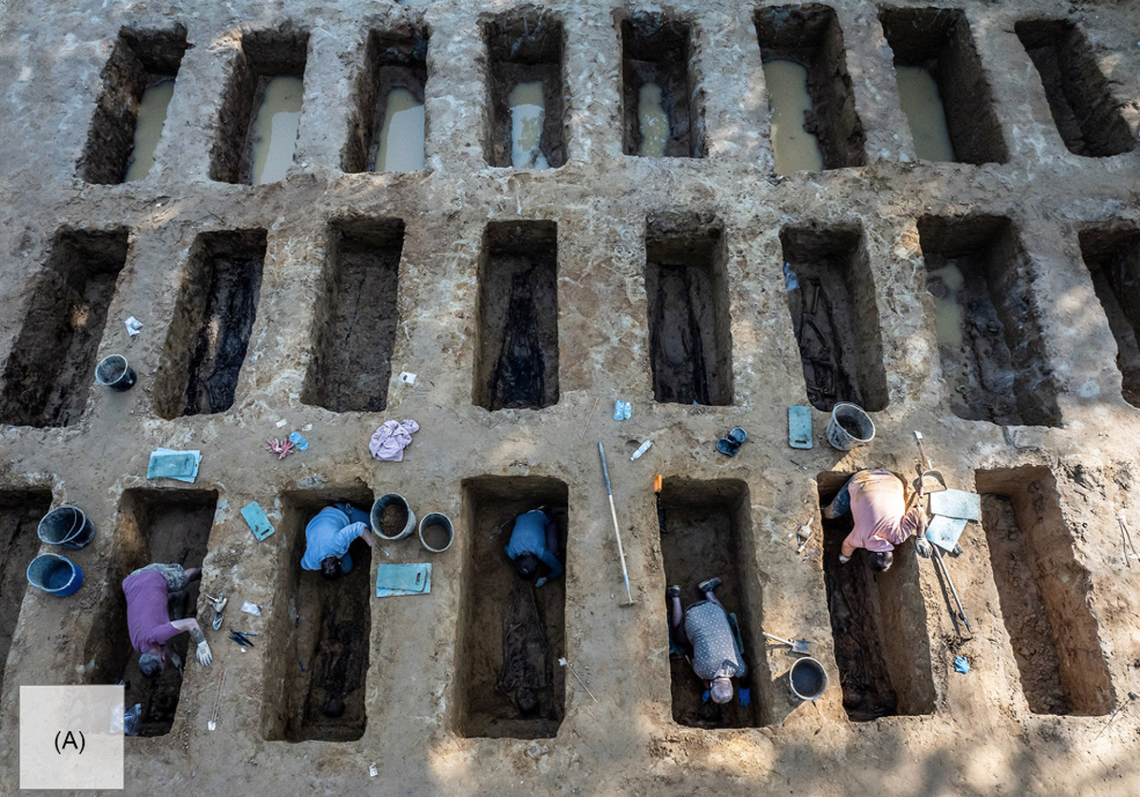 The human remains didn’t have clothes or personal items.