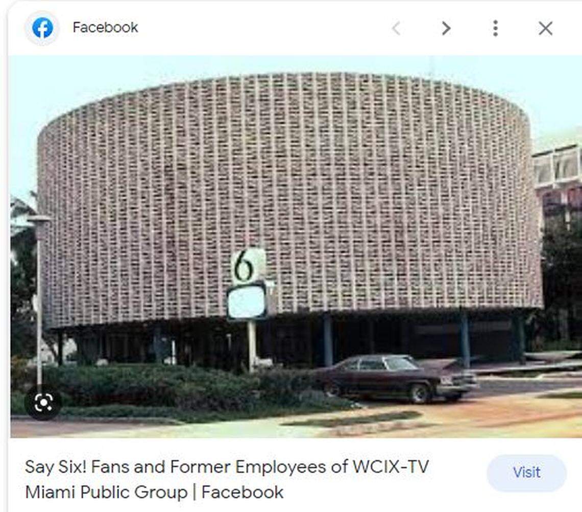 The circular WCIX buidling.