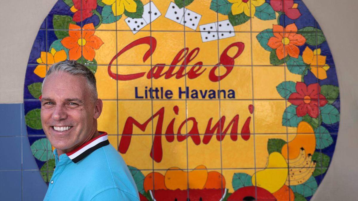 Director of the Miami Film Festival Jaie Laplante, here outside Miami’s historic Tower Theater in Little Havana, is leaving his position at the end of the month.