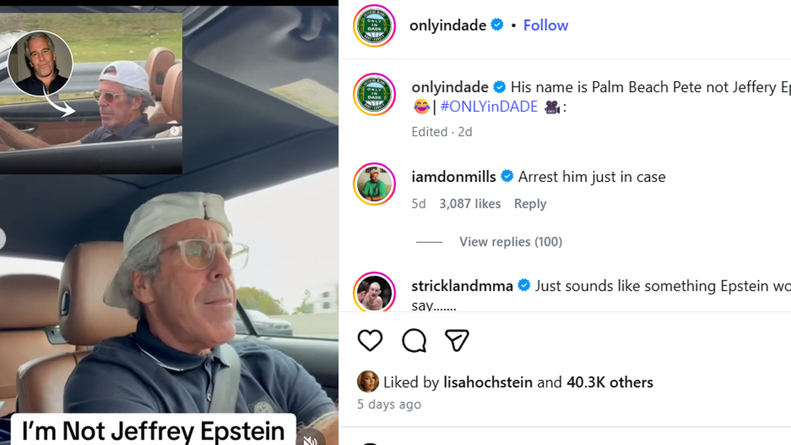 This guy really looks like Jeffrey Epstein. Meet ‘Palm Beach Pete’