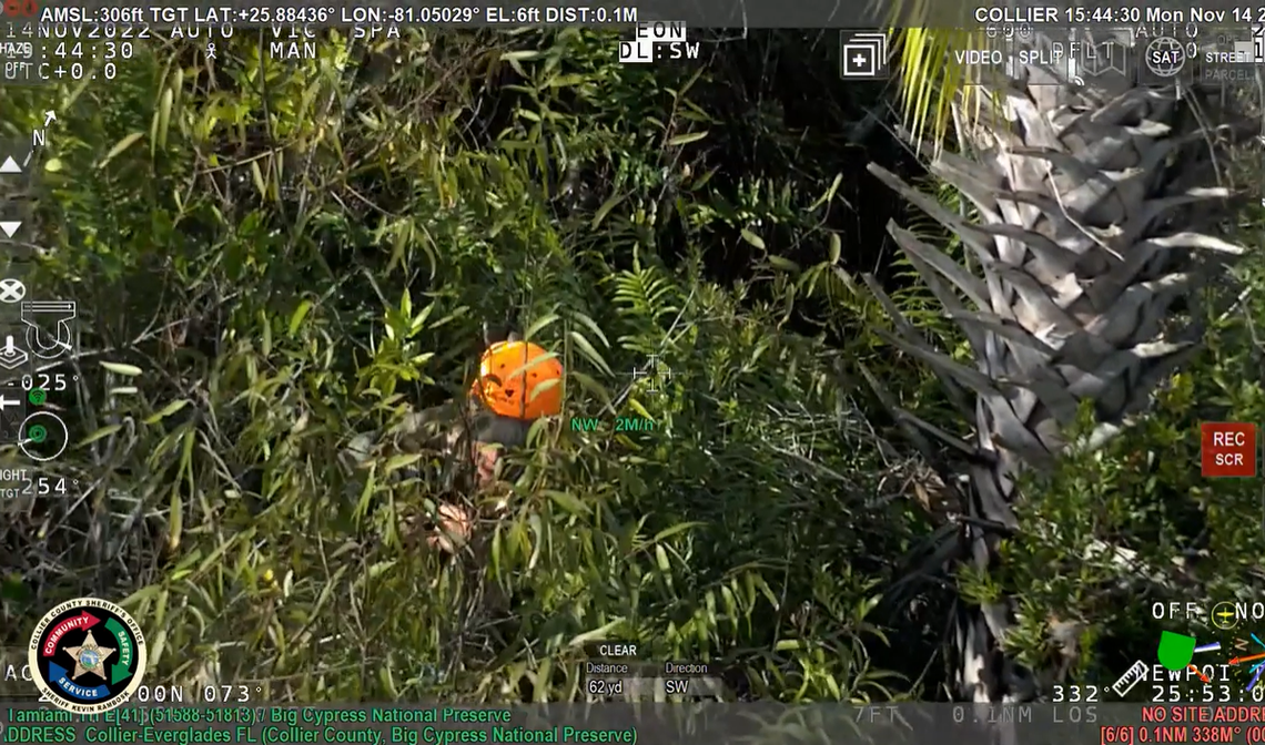 A 90-year-old man was enveloped by heavy brush as he wandered 4 miles from the nearest road, according to the Collier County Sheriff’s Office in Florida.