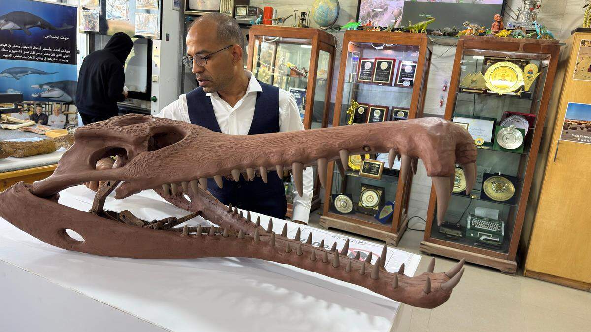 Multiple jawbones and skulls were found in the desert.