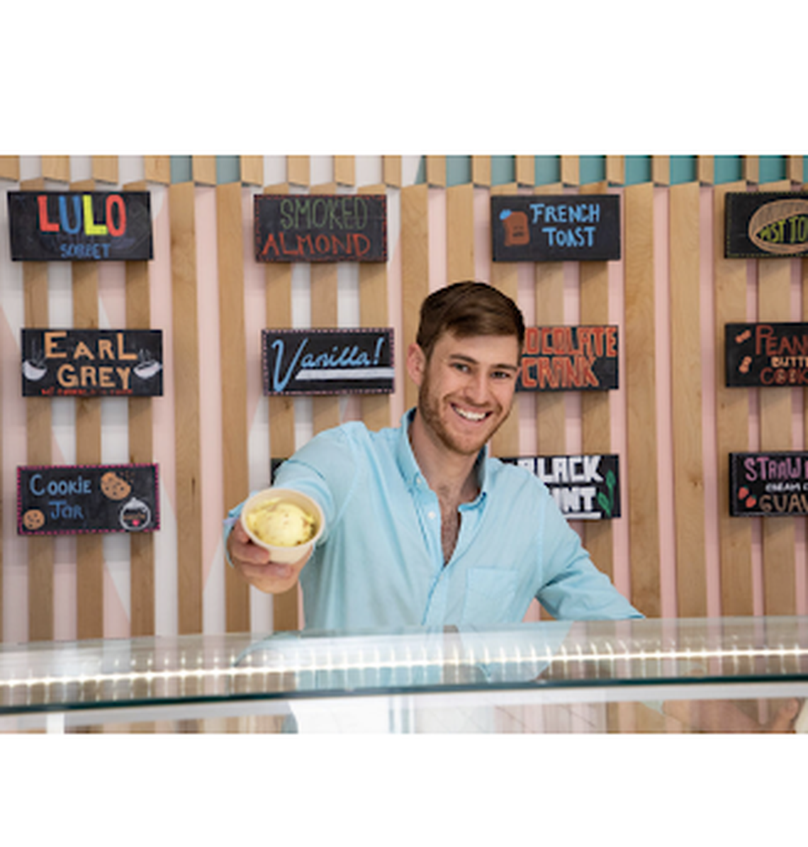 Dasher and Crank owner Daniel Levine, who has been selling creative flavors of ice cream made from scratch in Wynwood for two years.