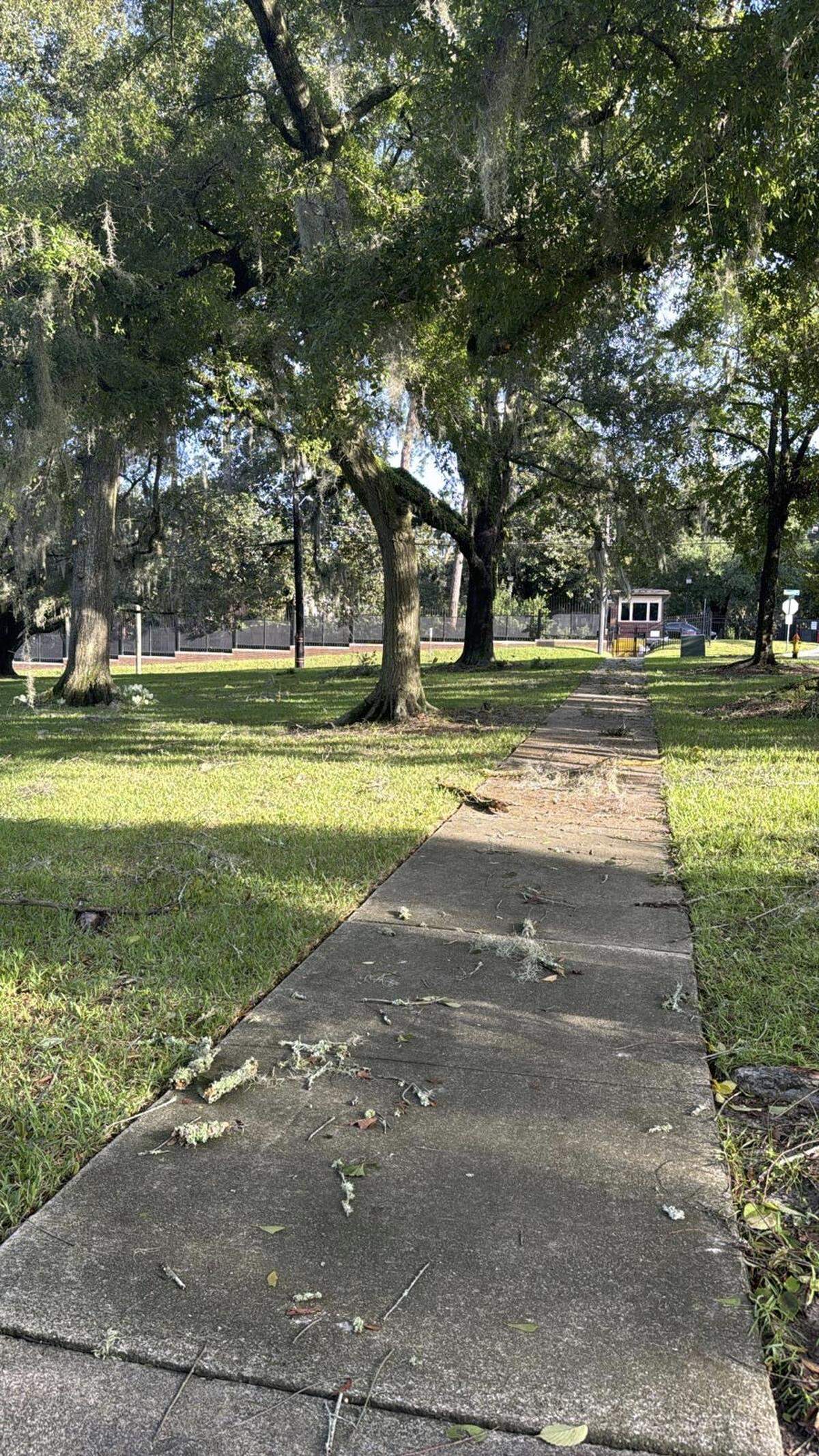 The governor’s mansion was unharmed the Friday morning after Hurricane Helene.