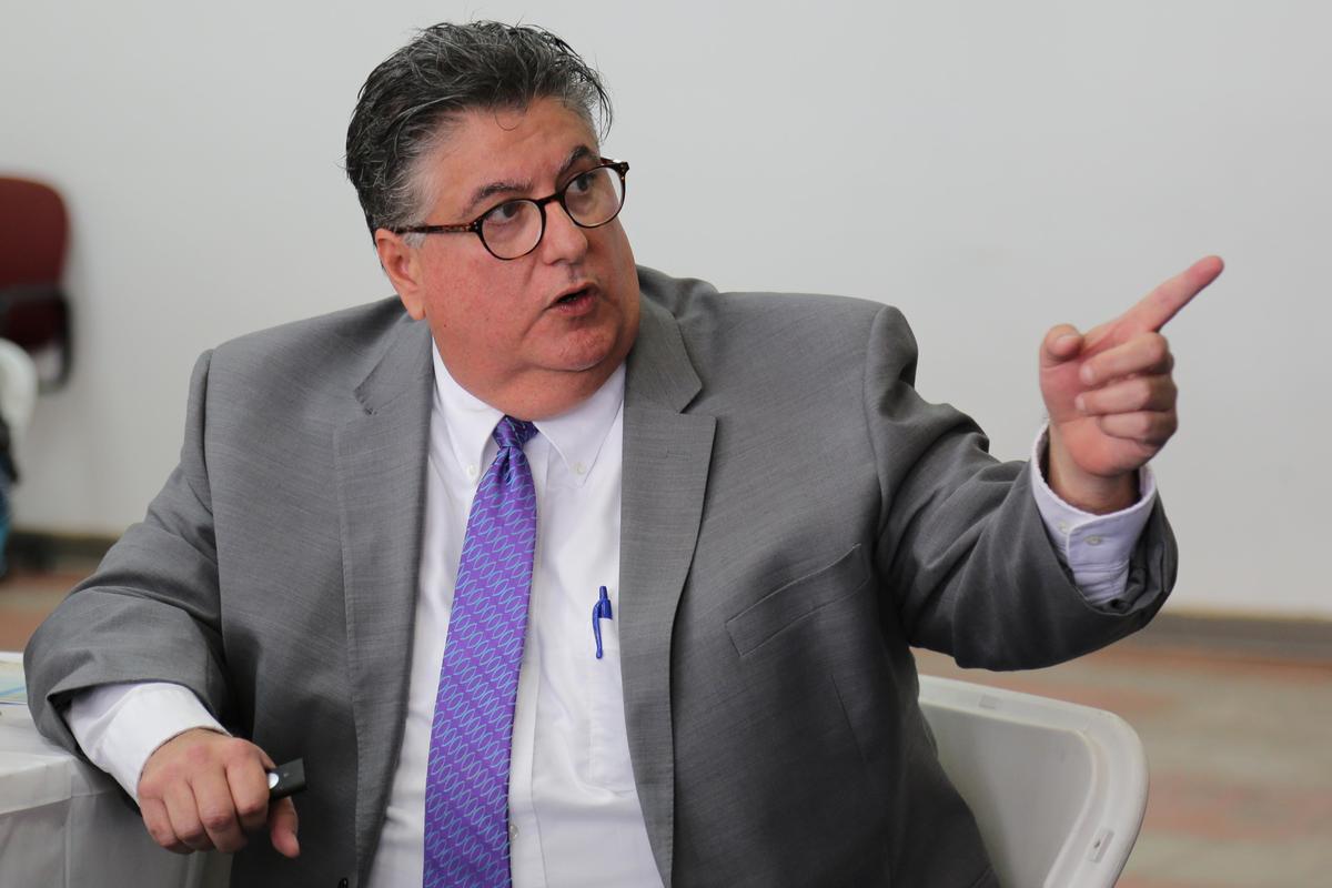 On Thursday, Nov. 7, 2019, attorney Rick Yabor speaks during a press conference about conflicting Hialeah elections results posted at different times on the Miami-Dade elections website after Tuesday’s election.