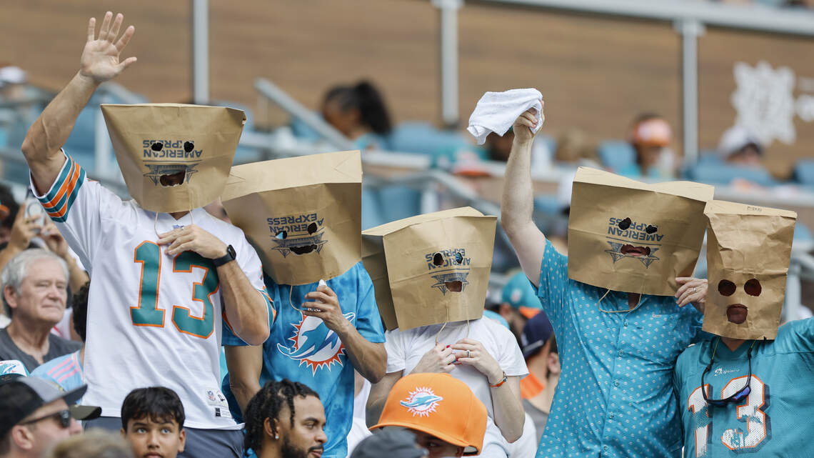 Sehen Sie sich die Szene vom Heimspiel der Miami Dolphins dieser Woche an.