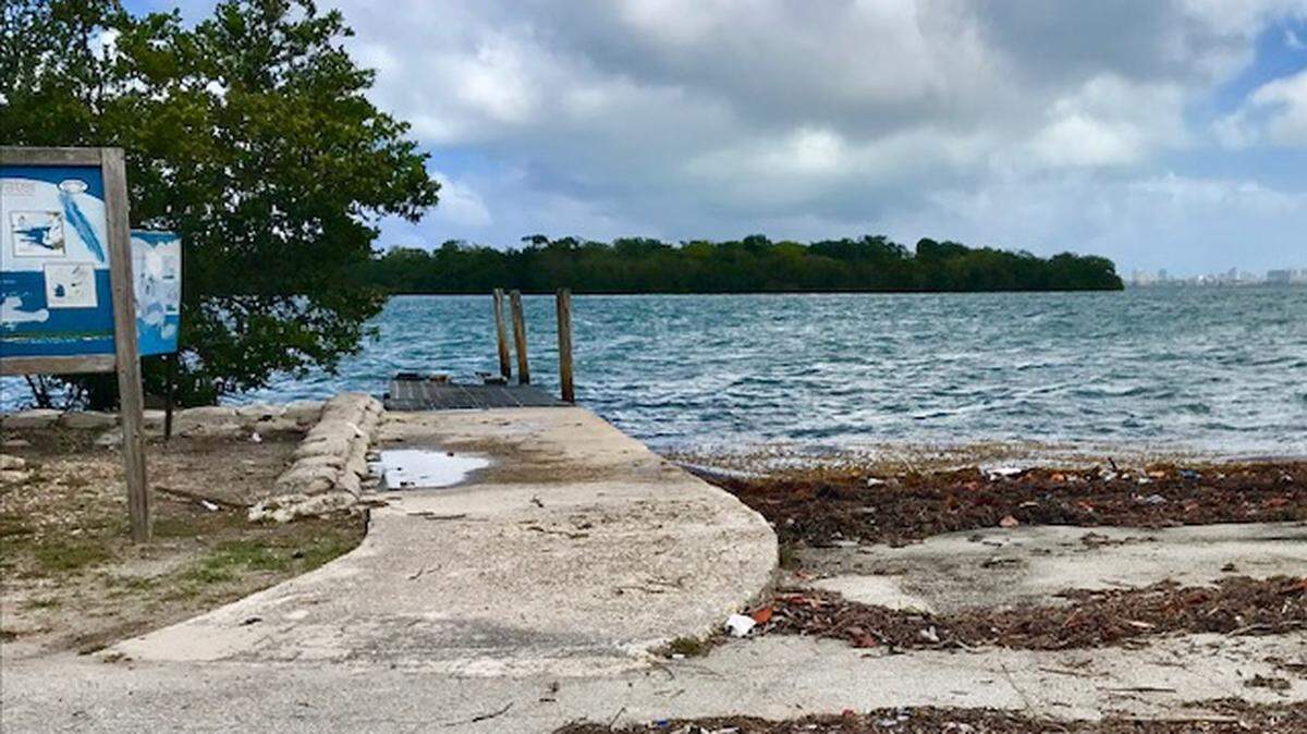 The bayfront dock adjacent to Legion Park in Miami’s MiMo district has been broken for 10 years.