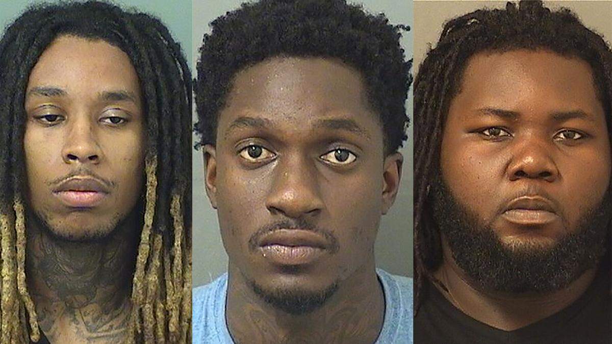 From left, Keon Smith, Eghosasere Auboraye and Leevensky Lambert