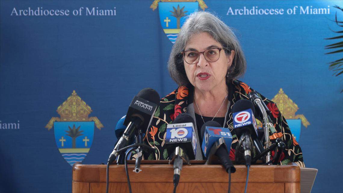 Miami-Dade Mayor Daniella Levine Cava stress the support for TPS for Haitian as the American Business Immigration Coalition held a press conference to urge President Trump  and his administration not to rescind Temporary Protected Status for Haitians on the February 3rd, on Tuesday, Jan. 27, 2026, in Miami.