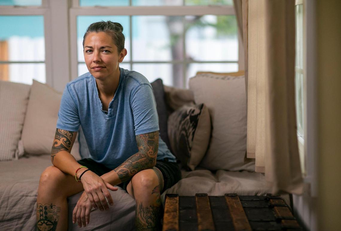 Broward Sheriff’s Office Battalion Chief Nichole Notte, 41, is photographed at her home on Tuesday, June 21, 2022 in Fort Lauderdale, Fla.